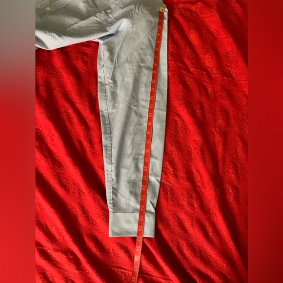 L. L. Bean Striped Men's Wrinkle Resistant, Slim Fit Oxford Shirt, Size XL - Picture 6 of 8